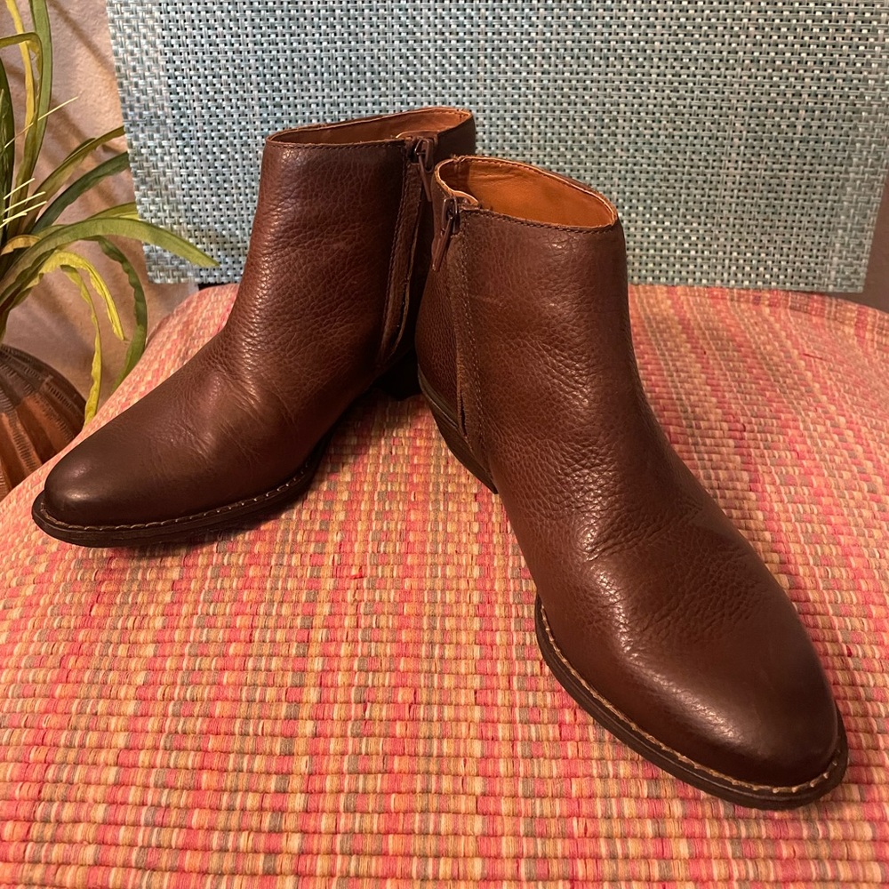 Women’s Brown Leather Booties